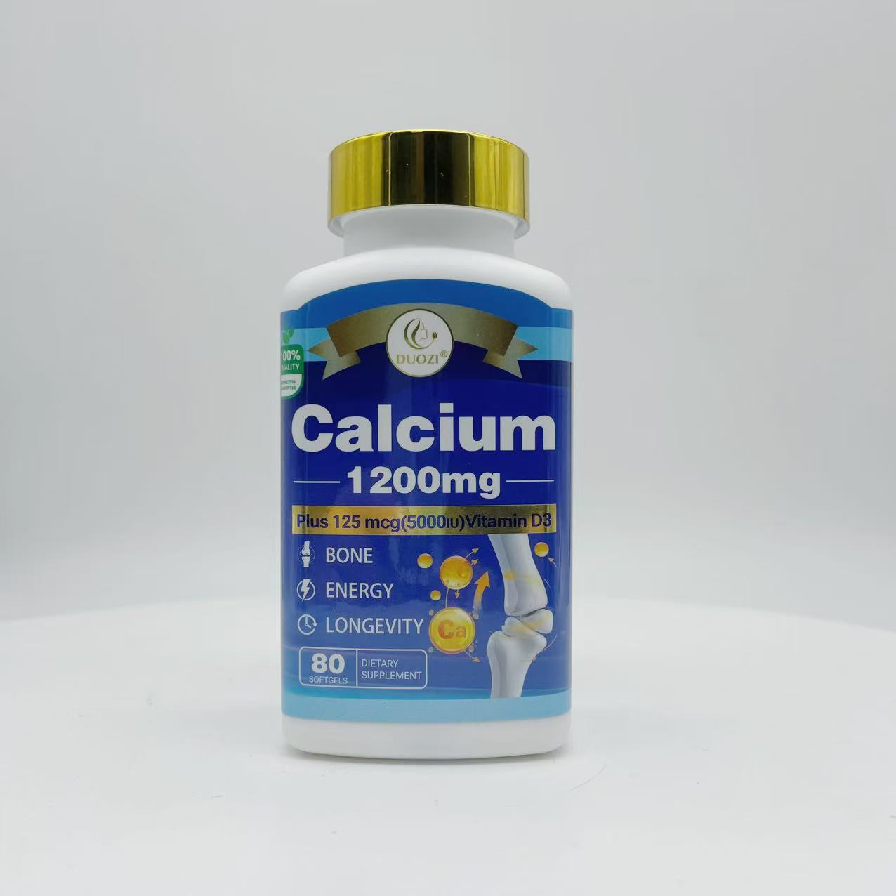 Calcium 1200mg + Vitamine D3 – Soutenez Vos Os Chaque Jour