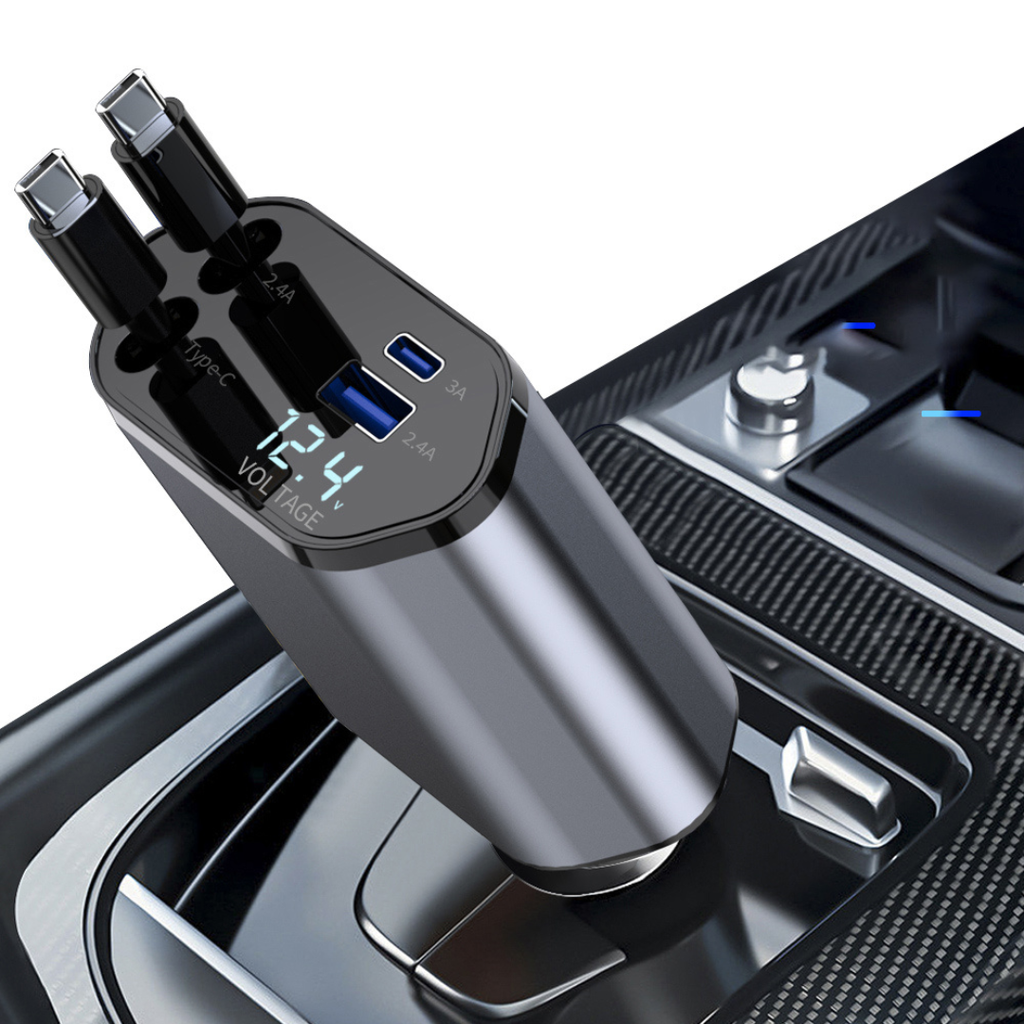 Chargeur Voiture 120W – Super Fast Charge 4-en-1