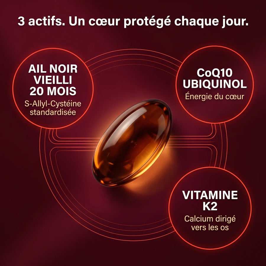 Trois actifs. Un soutien cardiovasculaire quotidien.